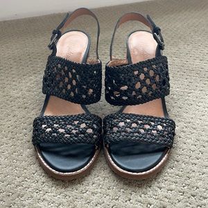 Madewell black heeled sandals